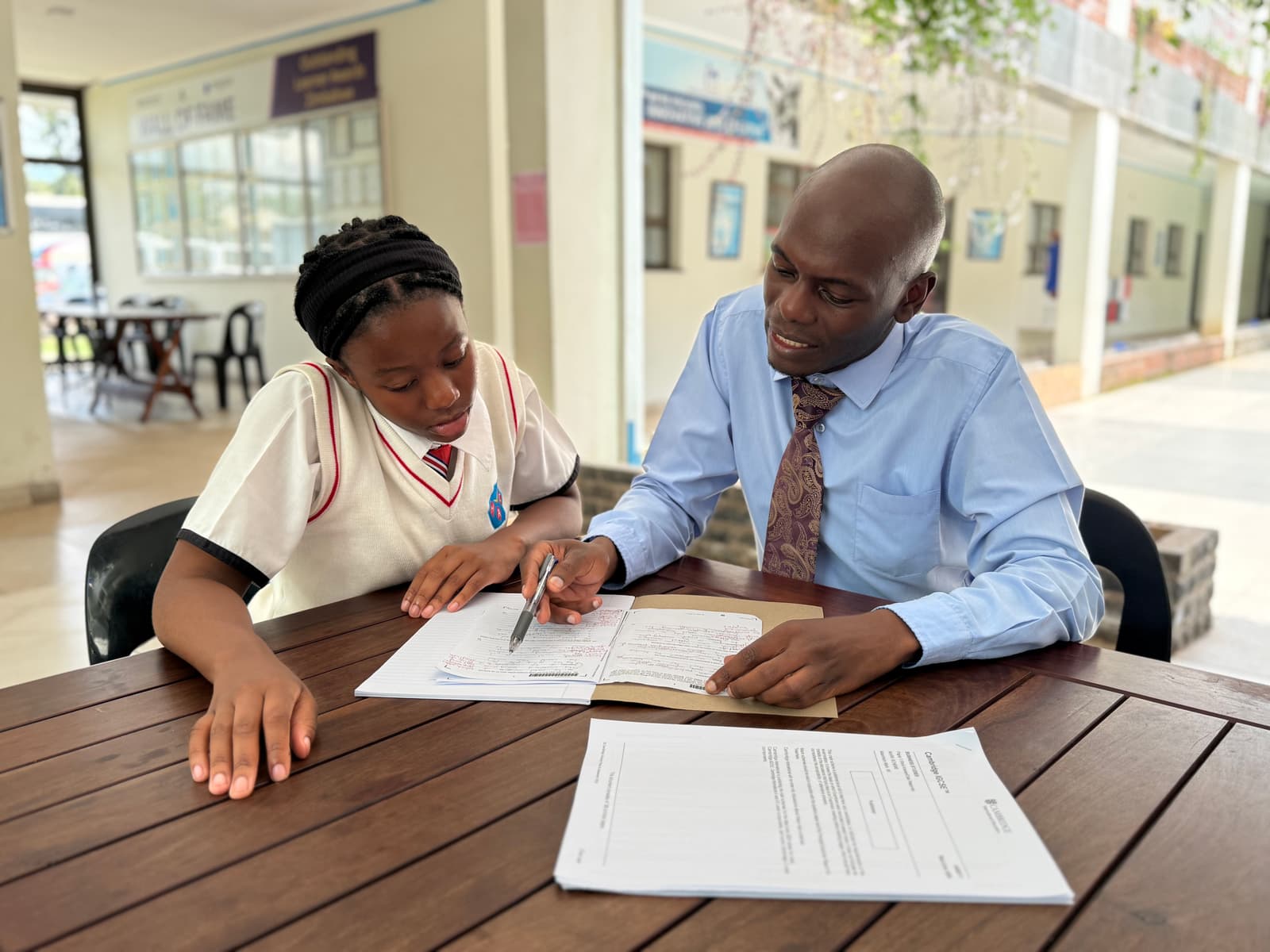 Students learning in classroom