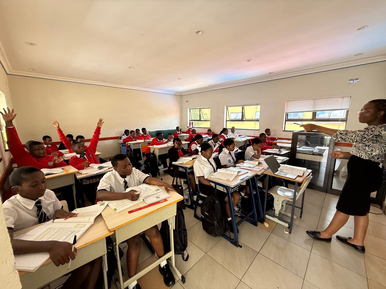 Students in holiday program